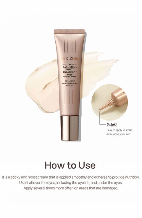 [AGE:ZERO] Anti Wrinkle Vegan Bakuchiol Multi Treatment (35Ml/1.18fl.oz)