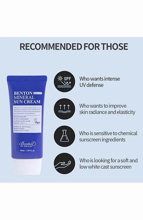 [BENTON] Skin Fit Mineral Sun Cream (50Ml/1.69fl.oz)