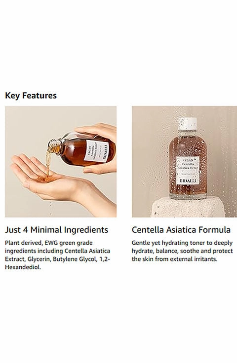 [BIDALLI] Vegan Centella Asiatica Toner (160Ml/5.41fl.oz)
