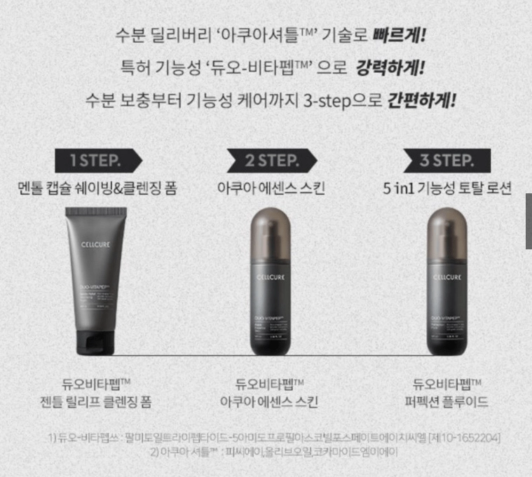 [CELLCURE] Duo-Vitapep Homme Skin Care Set