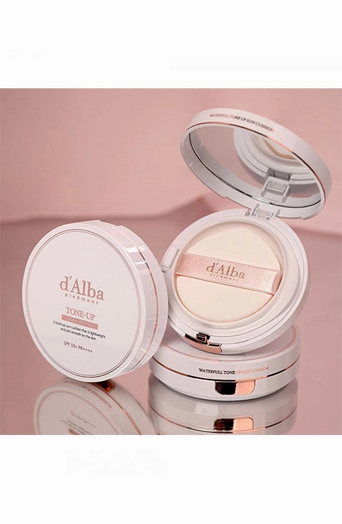 [d'Alba] Waterfull Tone-up Sun Cushion SFP50 /PA    Vegan (15g/0.51fl.oz)