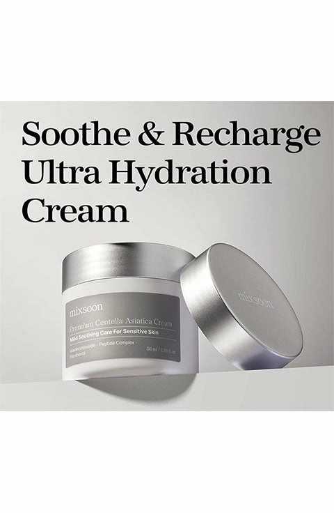 [mixsoon] Premium Centella Asiatica Cream (50Ml/1.69fl.oz)