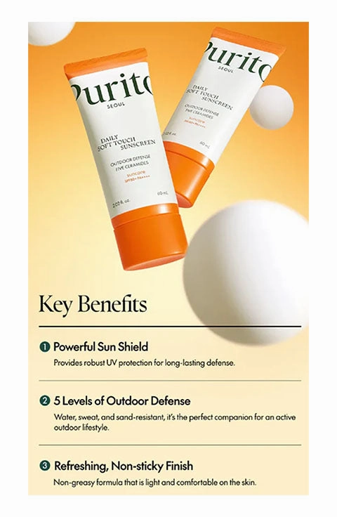 [Purito] Seoul Daily Soft Touch Sunscreen SPF50  PA    (60Ml/2.02fl.oz)