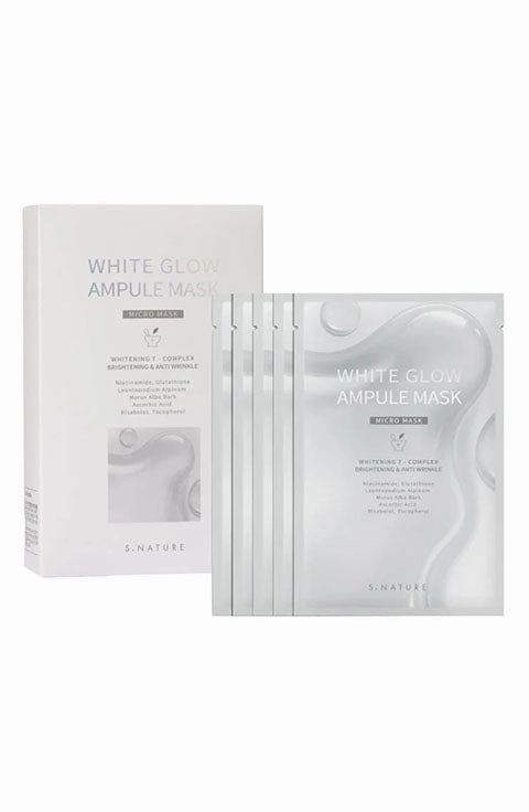 [S.NATURE] White Glow Ampule Mask (1Pcs Or 1Box(5Pcs)