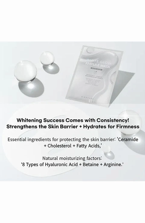 [S.NATURE] White Glow Ampule Mask (1Pcs Or 1Box(5Pcs)