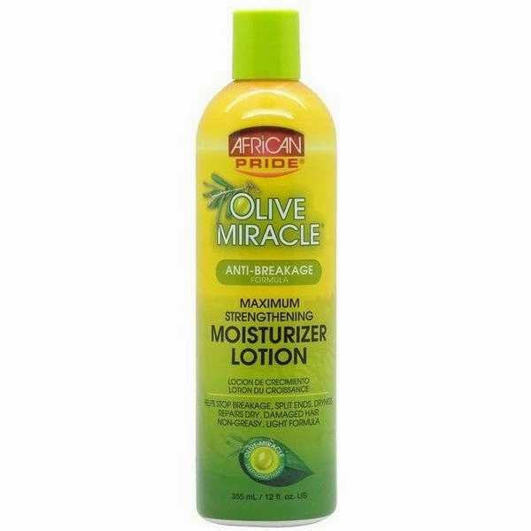 African Pride Olive Miracle Maximum Strengthening Moisturizing Lotion 12Oz