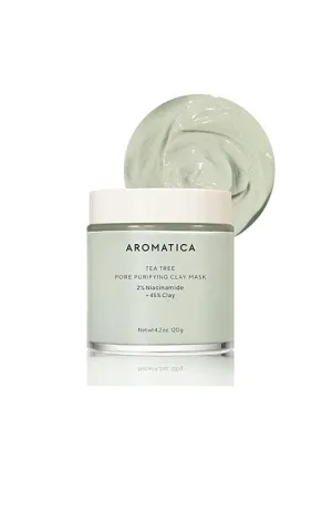 [AROMATICA] Tea tree Pore Purifying Clay Mask (120Ml / 4.2fl.oz)