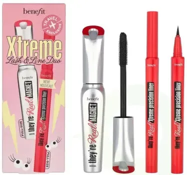 benefit They’re Real Xtreme Lash & Line Duo Black Eyeliner 0.35ml    Black Mascara 8.5g