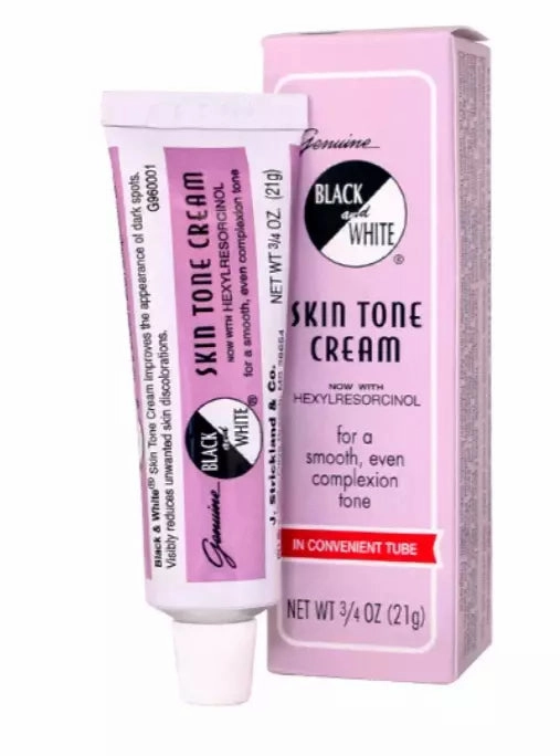 Black and White Skin Tone Cream -for Smooth Even Complexion (Choose Your Size)