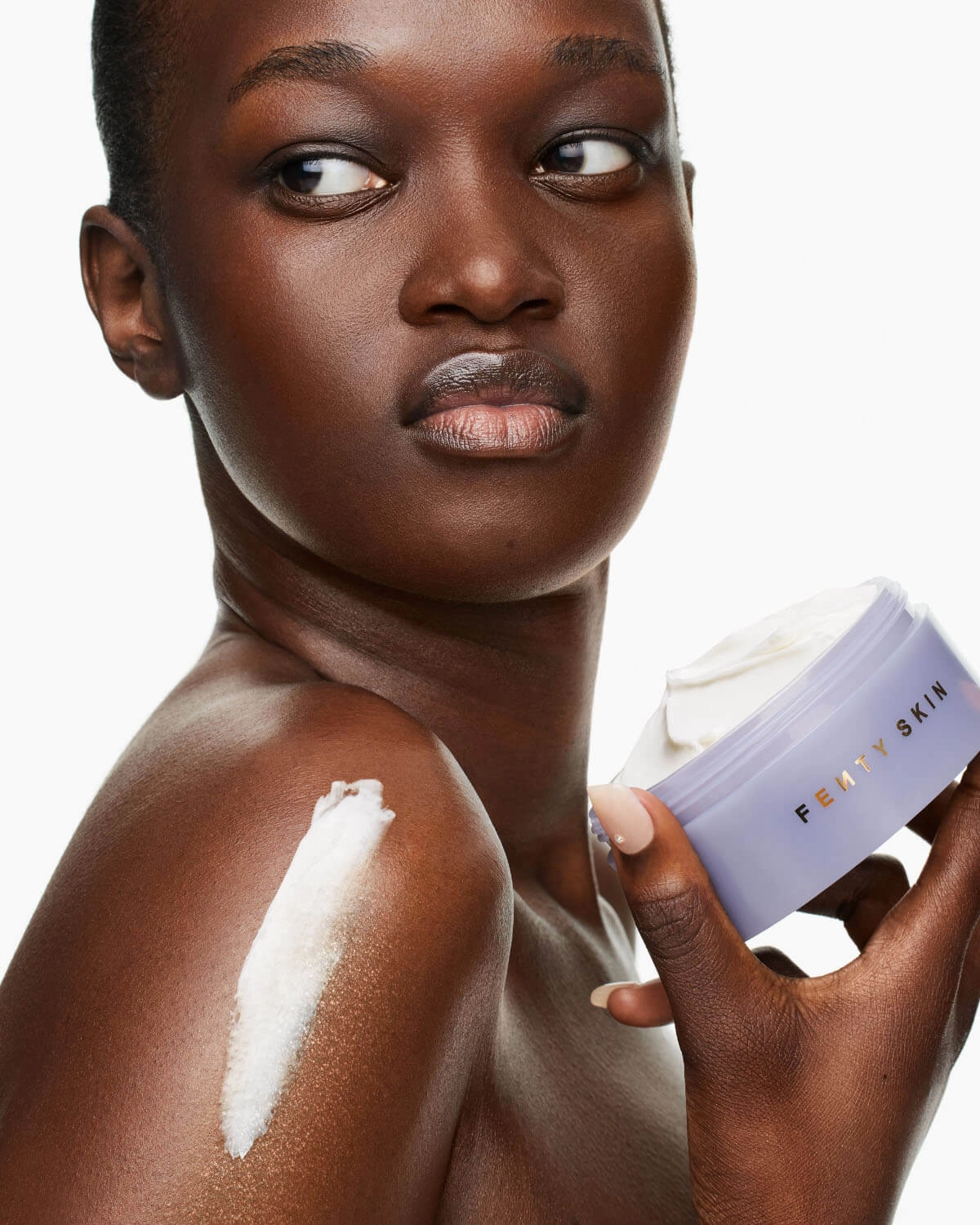 Butta Drop Whipped Oil Body Cream with Tropical Oils   Shea Butter — Fenty Fresh Shimmering