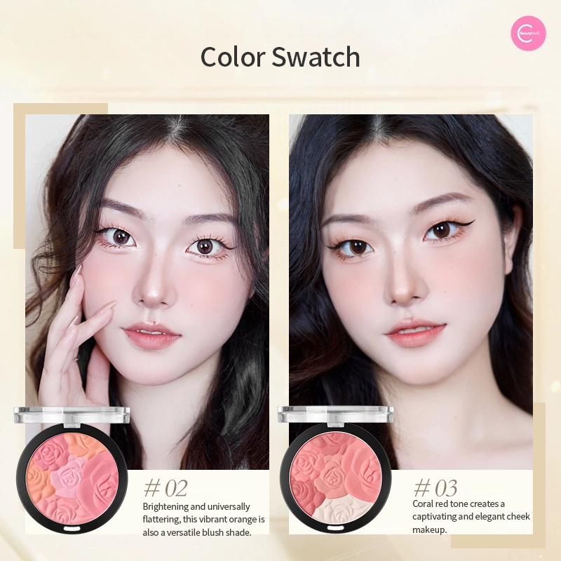 CARMELA Embossed Highlighter & Blush Palette