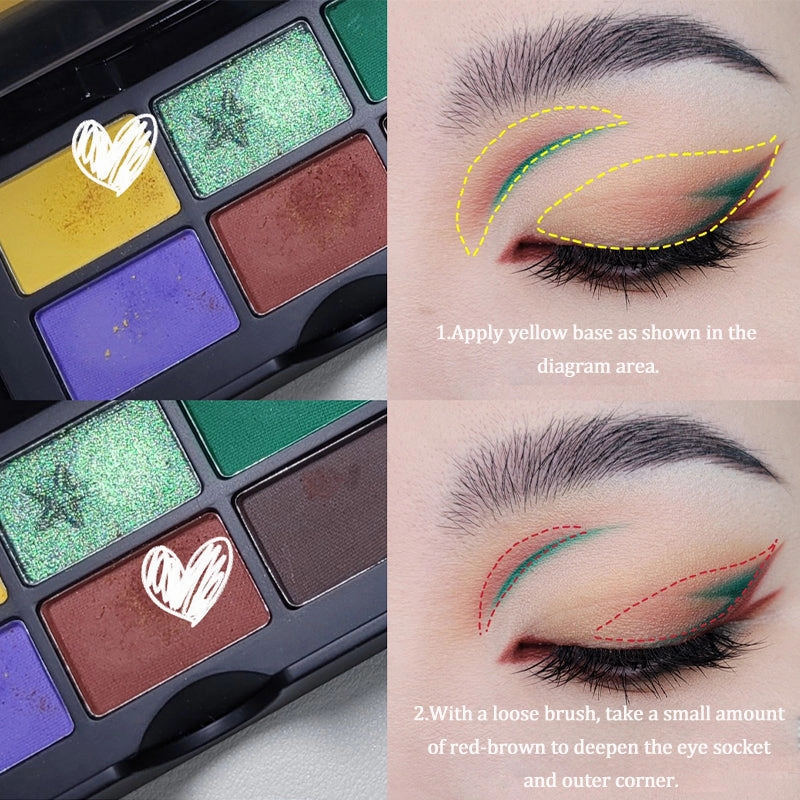 Cold N Wild Dunhuang Six-Color Eyeshadow Palette