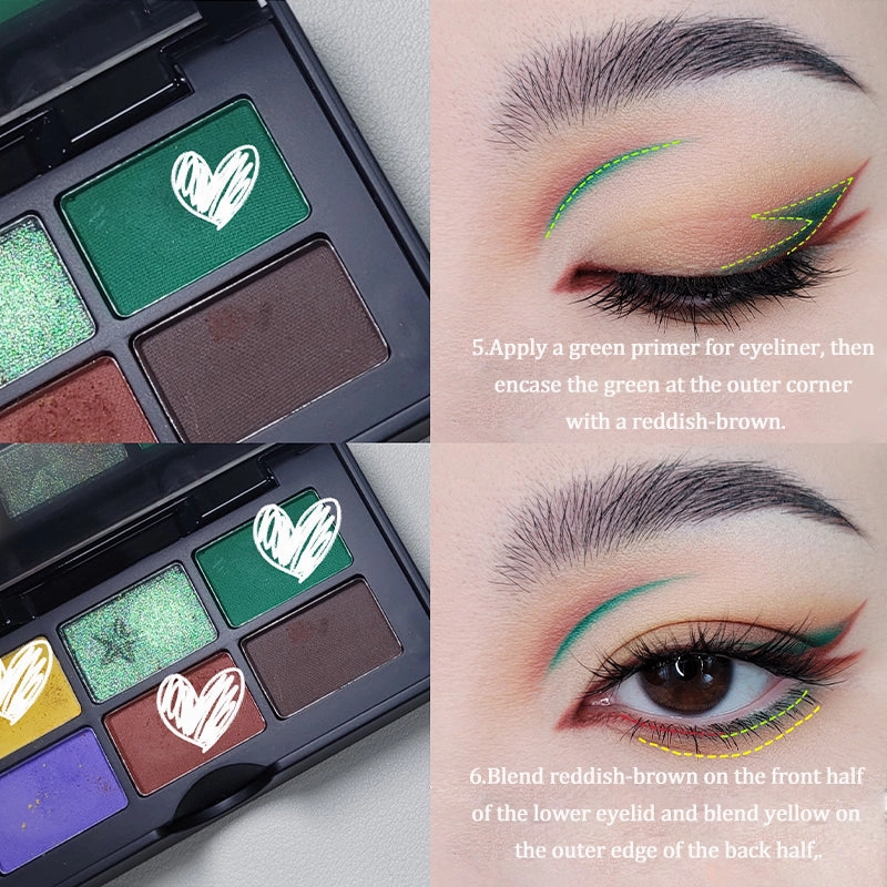 Cold N Wild Dunhuang Six-Color Eyeshadow Palette
