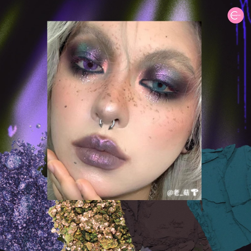 DRAMO X @ro_om_e Multiverse Eyeshadow Palette – 666 Enchanted Forest