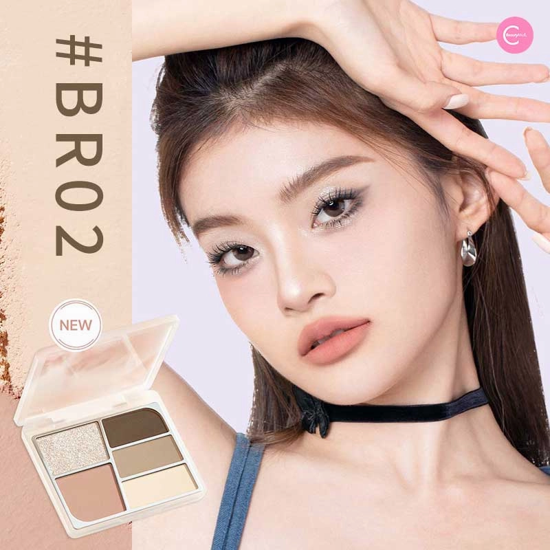 FOCALLURE Floating Butterfly 5-Color Eyeshadow Palette
