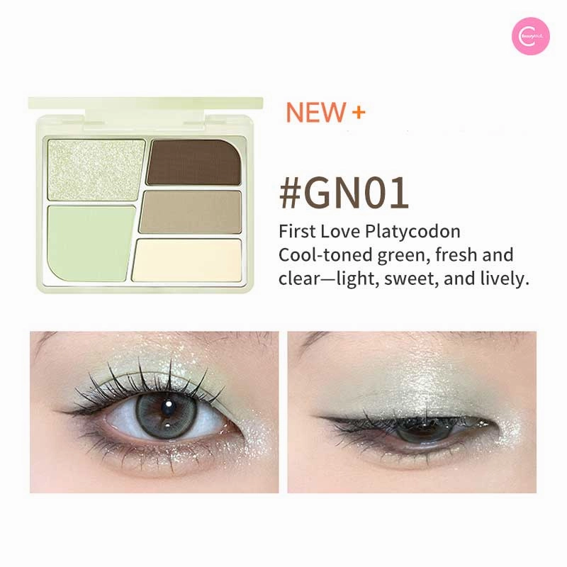 FOCALLURE Floating Butterfly 5-Color Eyeshadow Palette