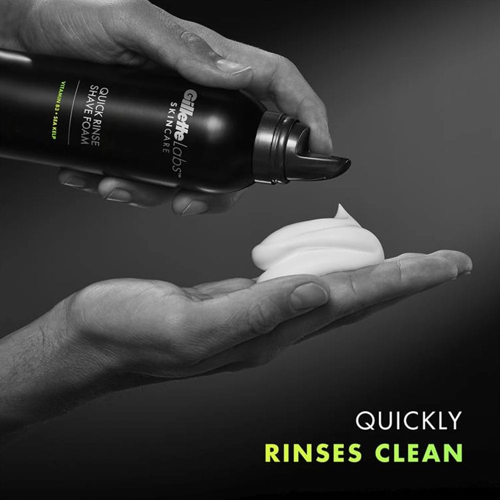 Gillette Shave Foam Skin Care Quick Rinse 240g