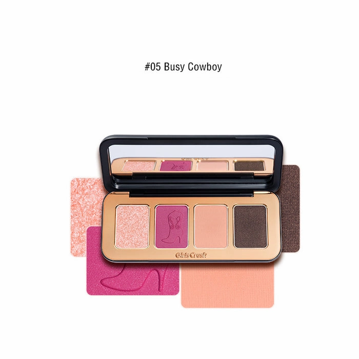 Girls Crush Adventure Game Series 4-Color Eyeshadow Palette