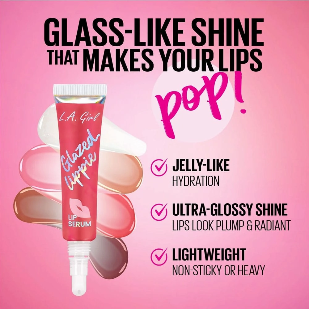 LA Girl Glazed Lippie Lip Serum Kissable 12ml