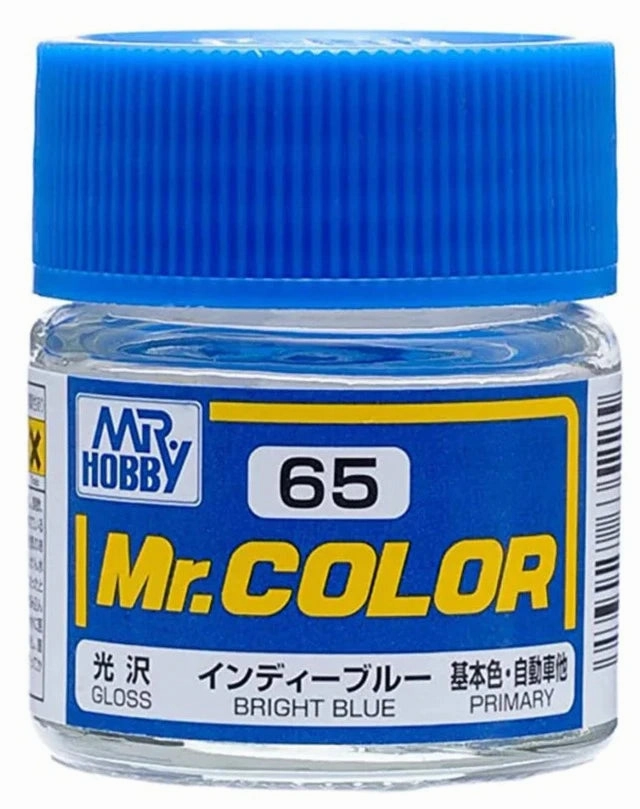 Mr. Hobby Mr. Color C65 Gloss Bright Blue 10ml Bottle