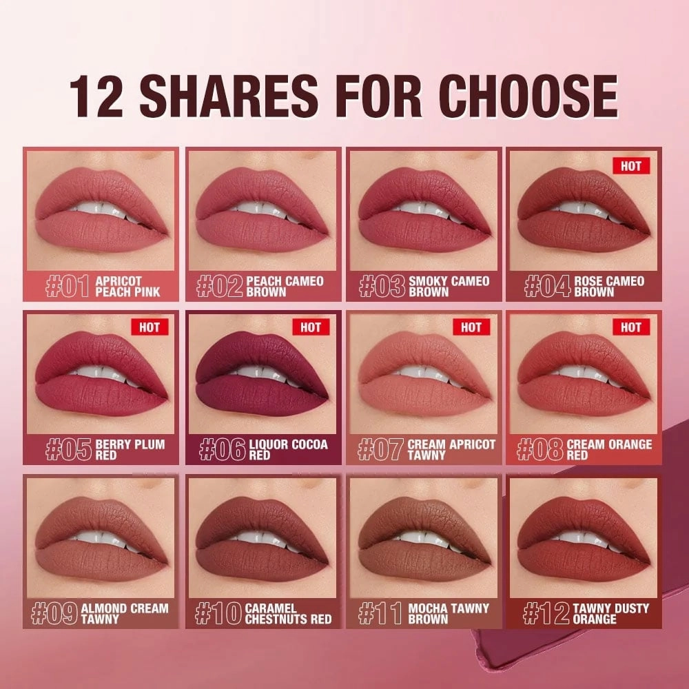 O.TWO.O High Energy Heavy Mist Matte Lip Glaze 04 Rose Cameo Brown