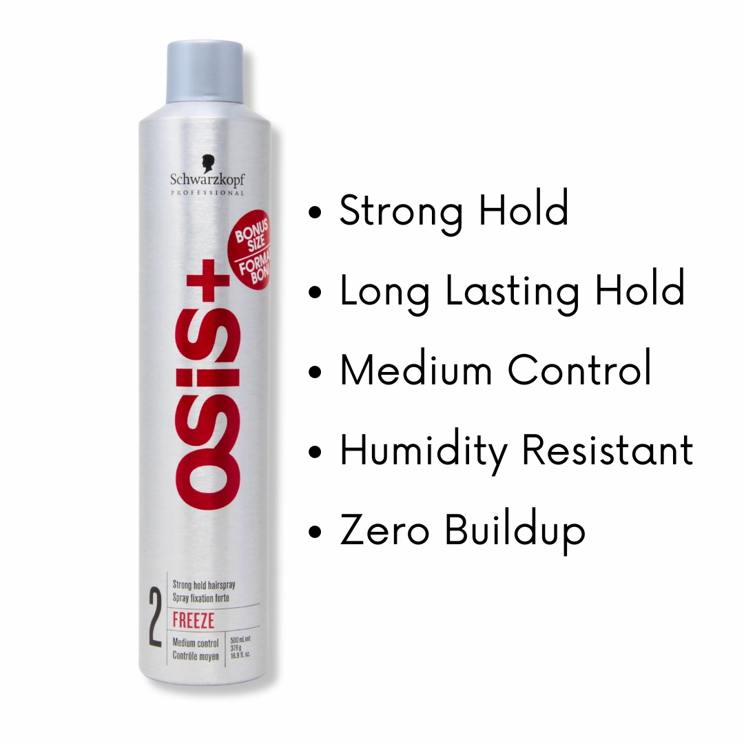 OSiS  Freeze #2 Strong Hold Hairspray 500ml XL Bonus size