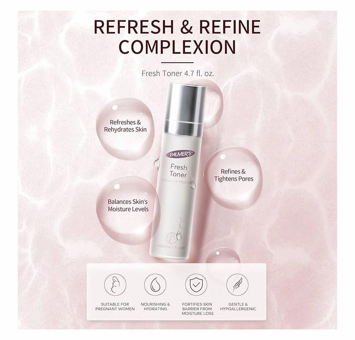 Palmers Fresh Toner Pregnancy Face Care 140ml