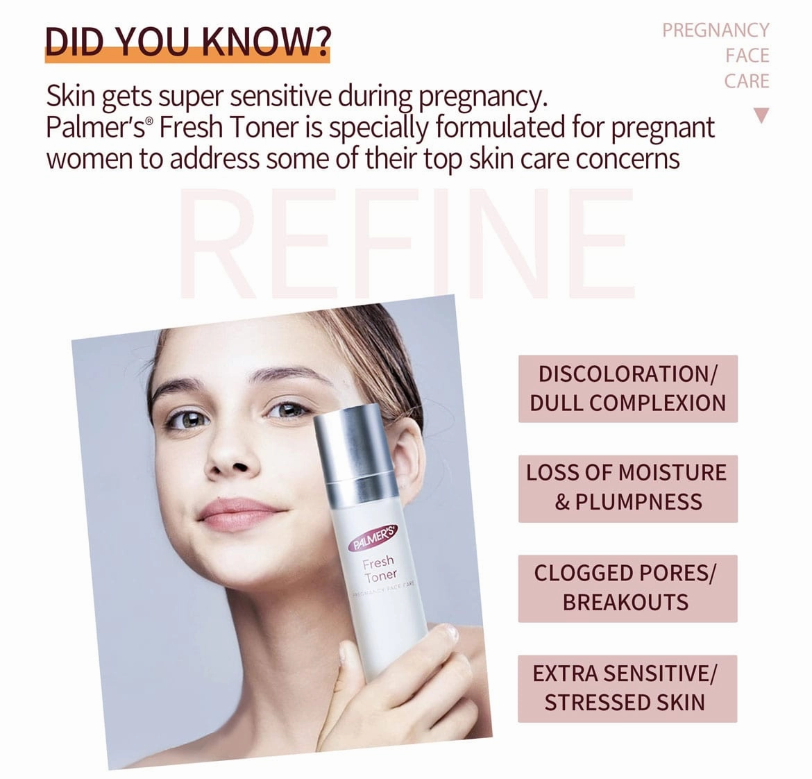 Palmers Fresh Toner Pregnancy Face Care 140ml