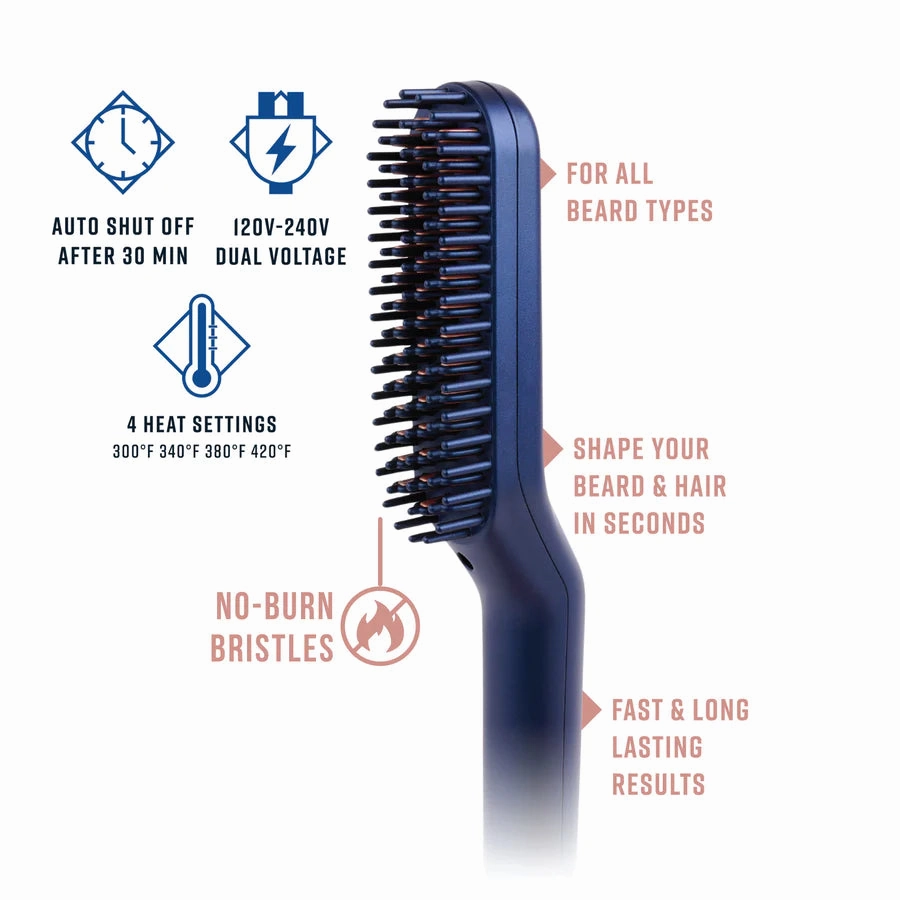 PrimeX Ceramic Beard & Hair Straightener - Blue