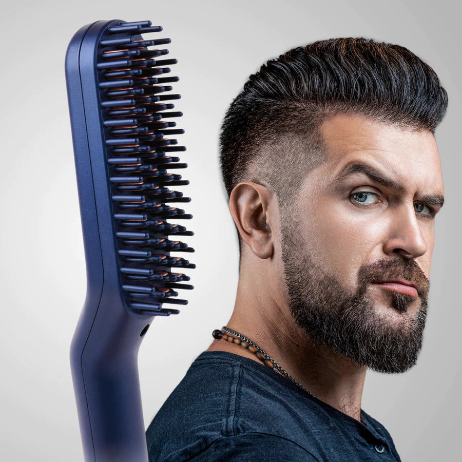 PrimeX Ceramic Beard & Hair Straightener - Blue