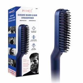 PrimeX Ceramic Beard & Hair Straightener - Blue
