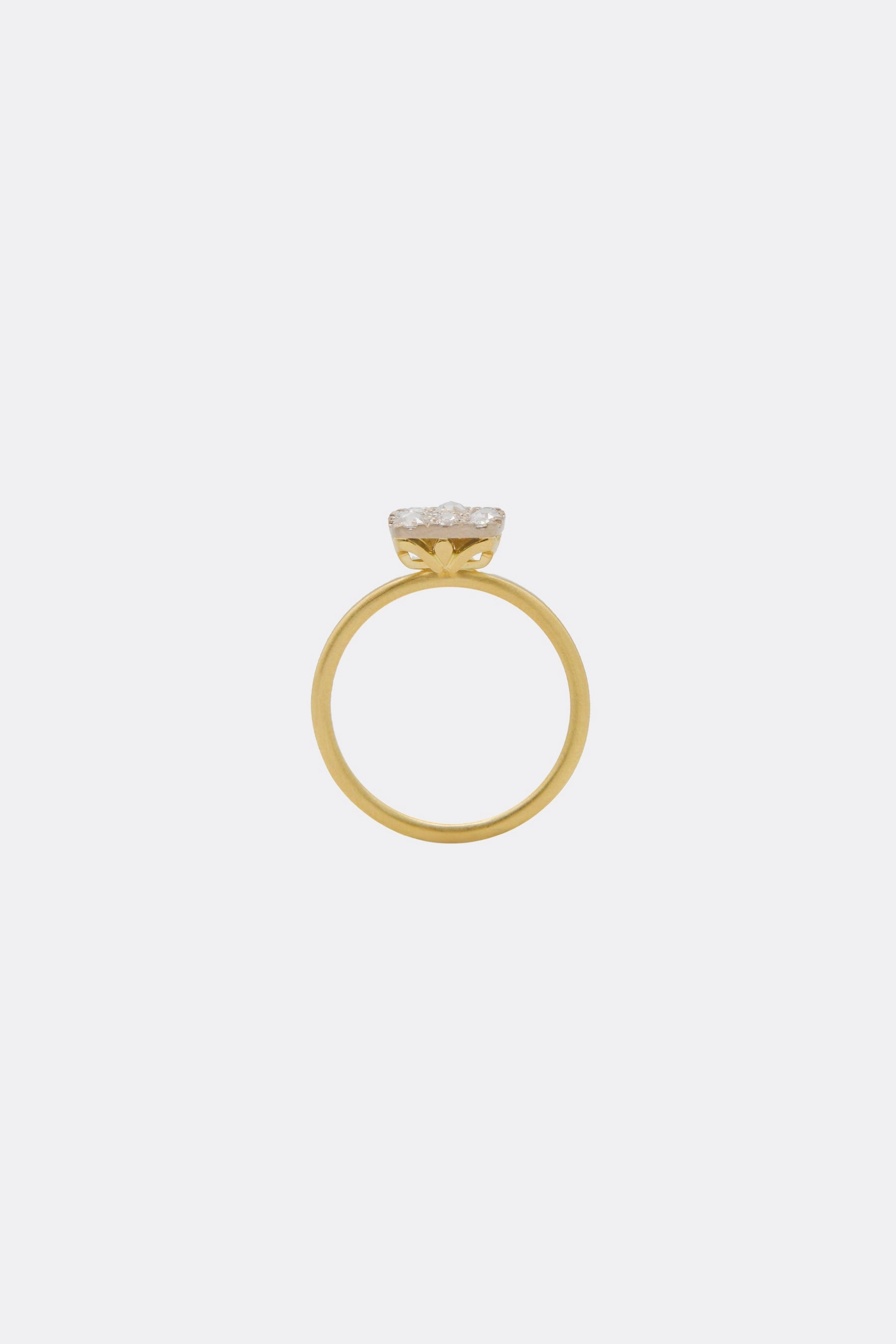 Rosecut Diamond Pavé ring