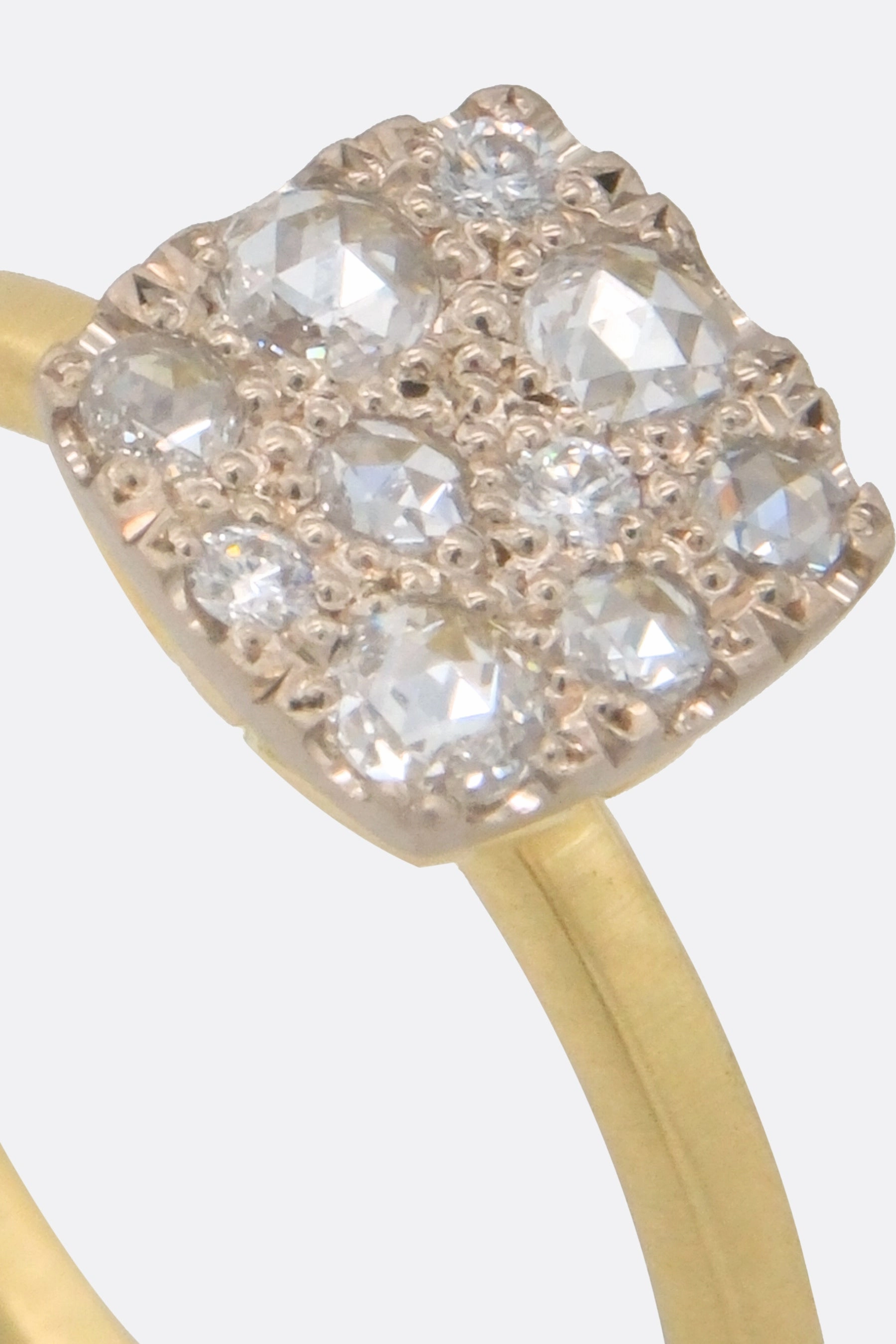 Rosecut Diamond Pavé ring