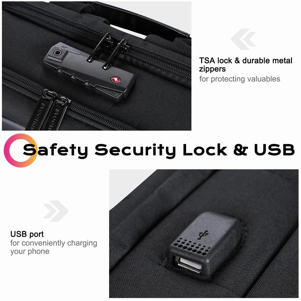 TheLAShop Hairstylist Backpack Barber Makeup Backpack TSA Lock