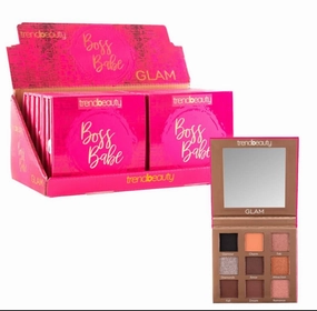 TREND BEAUTY - GLAM  EYESHADOW PALETTE - DISPLAY 12 PCS
