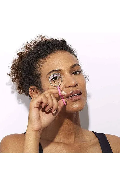 Tweezerman Neon Great Grip Eyelash Curler, Pink, 0.3 Oz