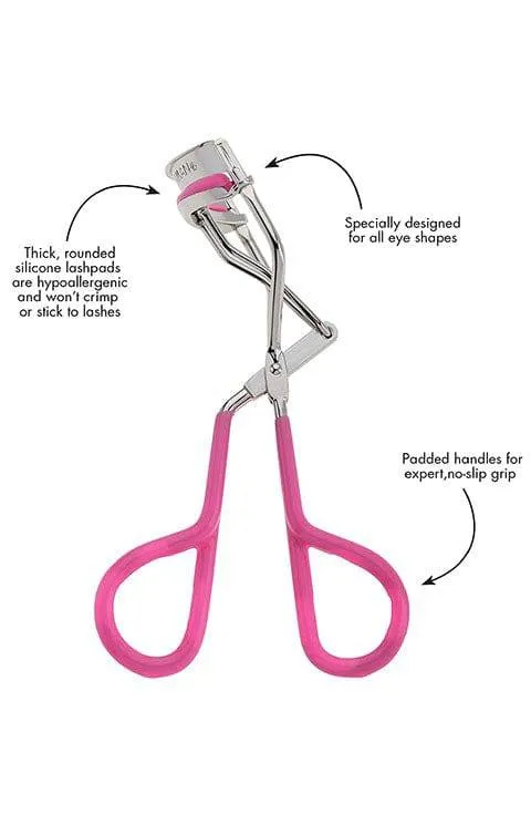 Tweezerman Neon Great Grip Eyelash Curler, Pink, 0.3 Oz
