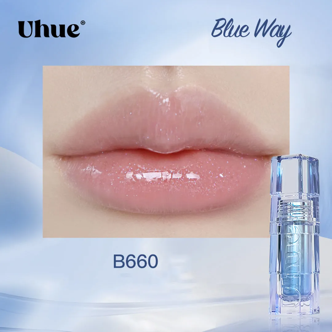 Uhue Sweet Cool Black Pink & Blue Way Glossy Lip Lacquer