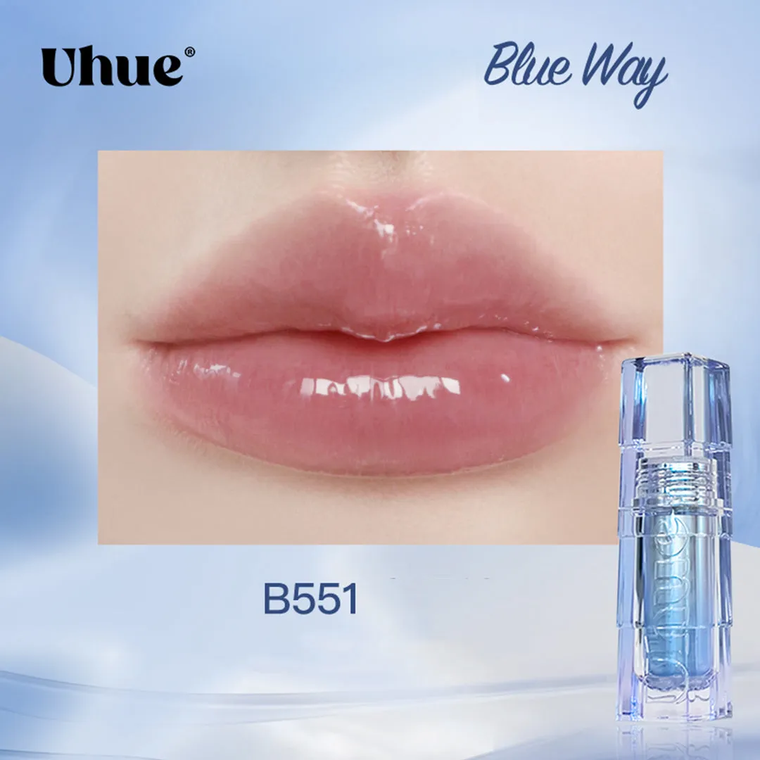 Uhue Sweet Cool Black Pink & Blue Way Glossy Lip Lacquer