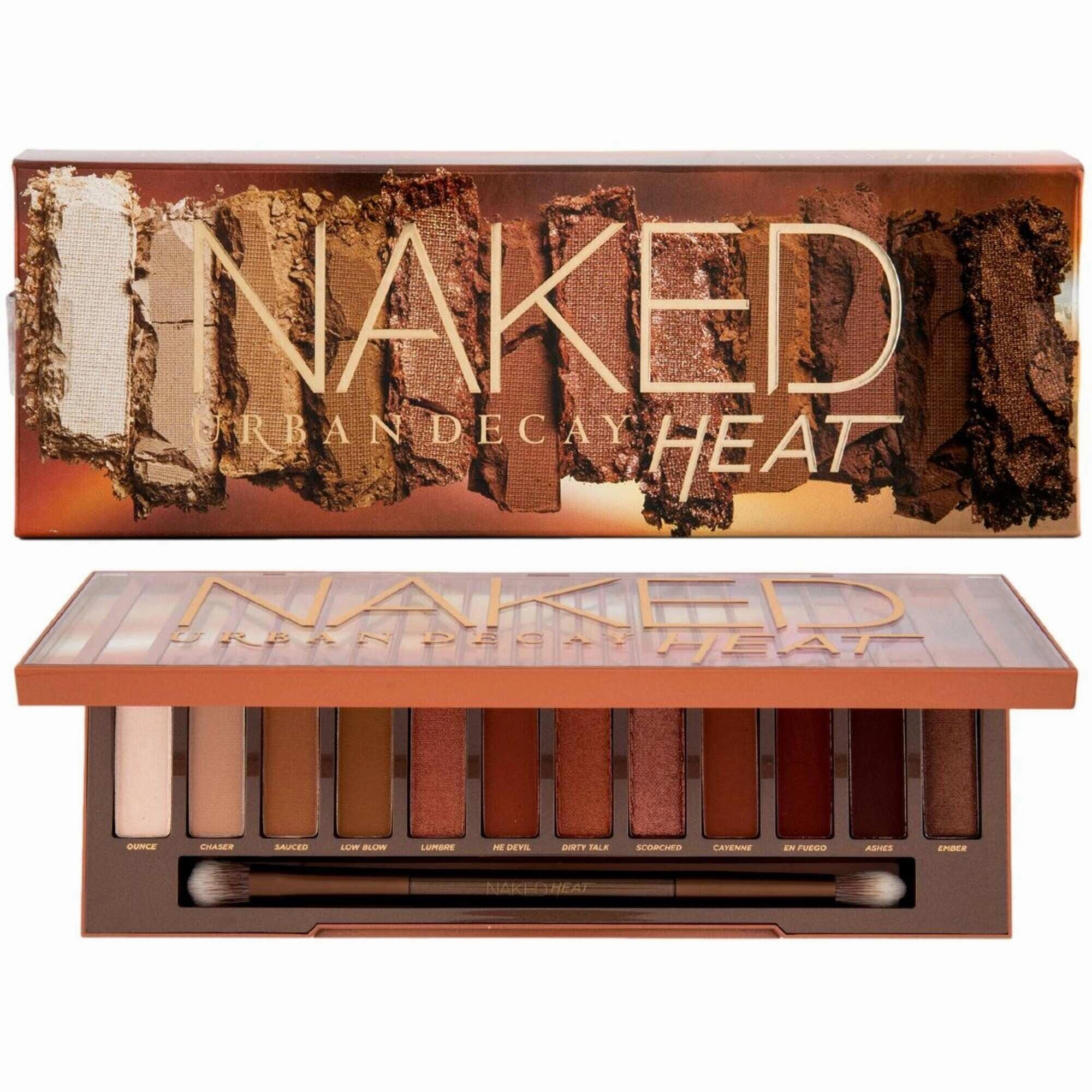 Urban Decay Women's Eyeshadow Palette - Naked Heat with Amber Neutrals, 12 Color
